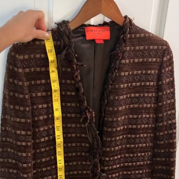 Emanuel Ungaro Parallel Paris Jacket with Chanel Woven Fabric and Satin Lining - Picture 4 of 8